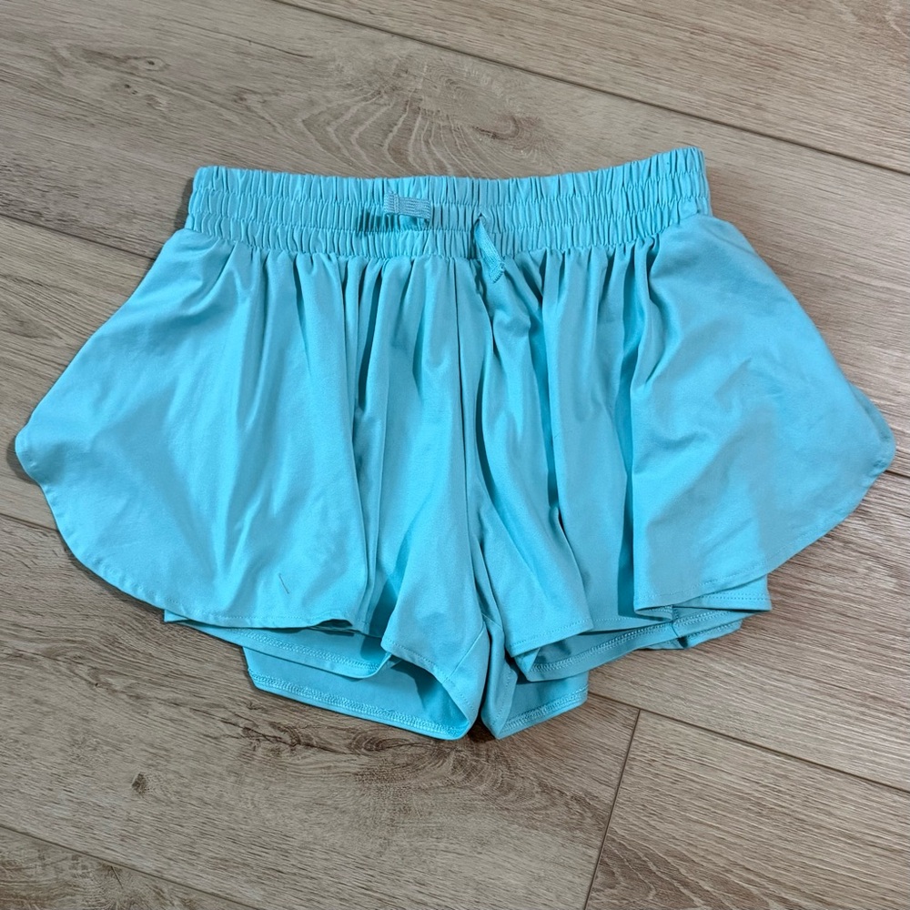Abercrombie Kids Aqua Athletic Shorts